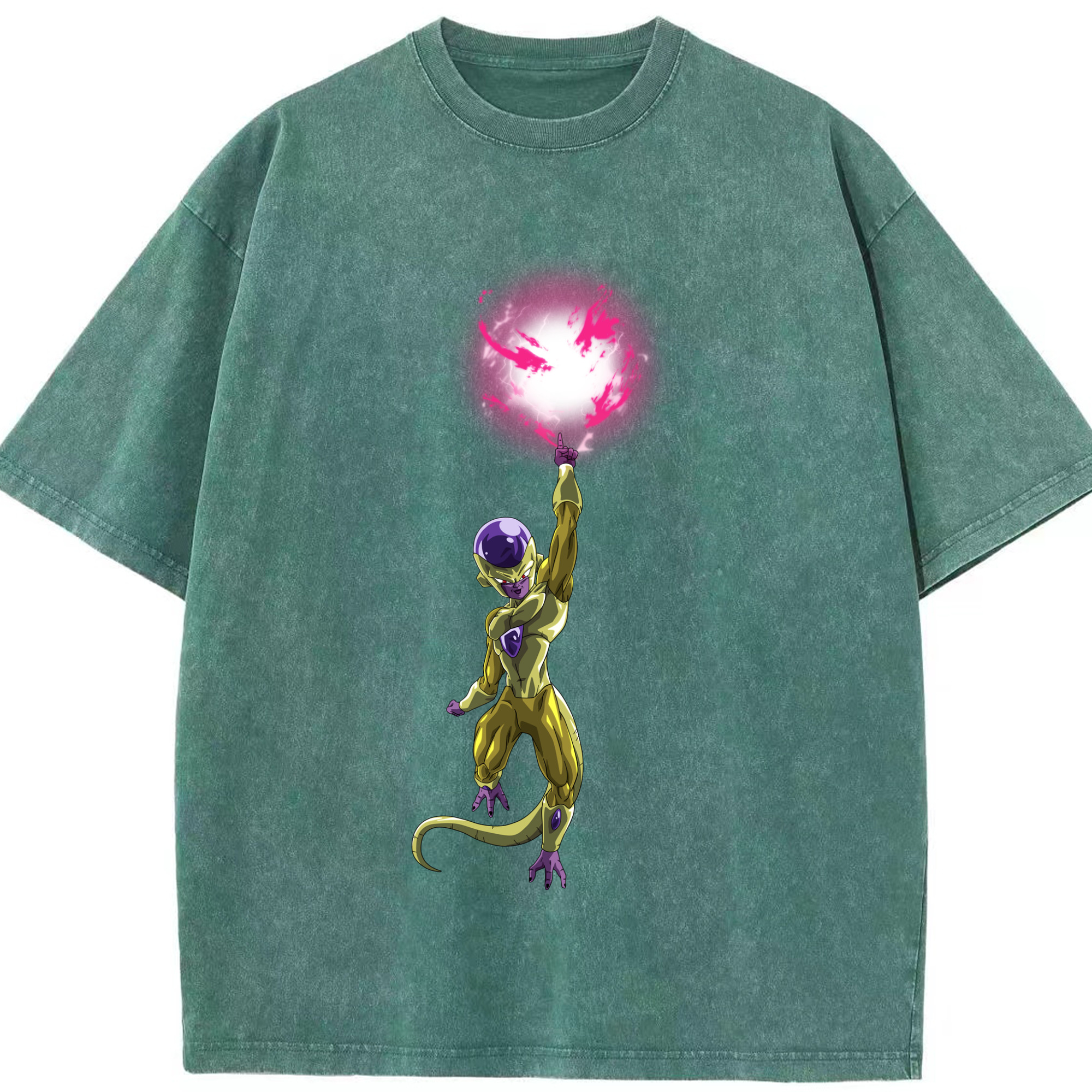 （画像用） ドラゴンボール フリーザ DRAGON BALL Frieza 綿100% ヴィンテージ風 半袖Tシャツ（フロントプリント）
